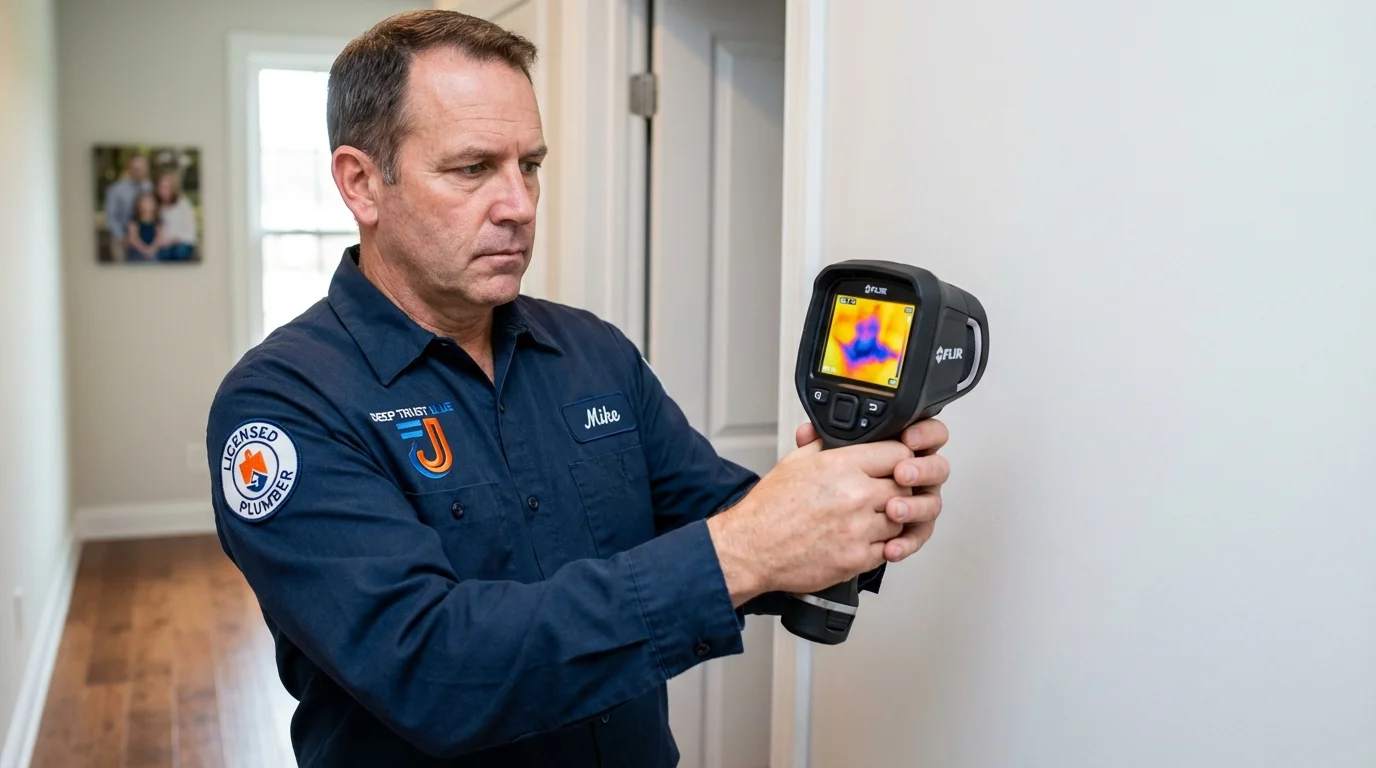 Thermal imaging leak detection by Johns Plumbing LLC in Lock Haven